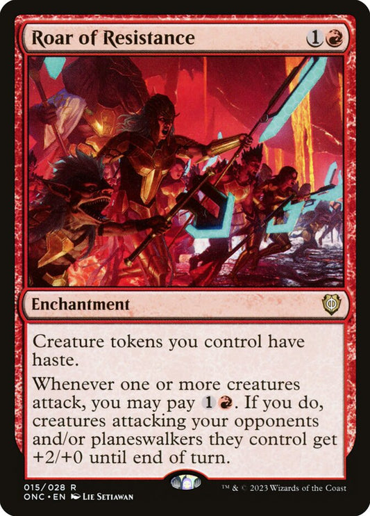 MTG Card Title: Roar of Resistance ONC/15