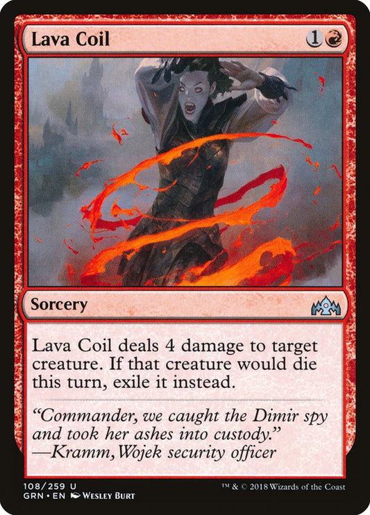 MTG Card Title: Lava Coil GRN/108