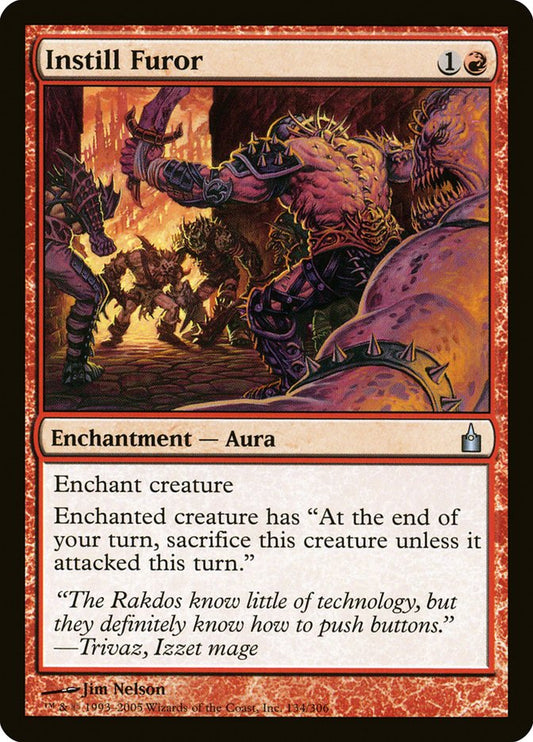 MTG Card Title: Instill Furor RAV/134