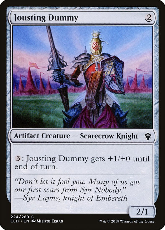 MTG Card Title: Jousting Dummy ELD/224