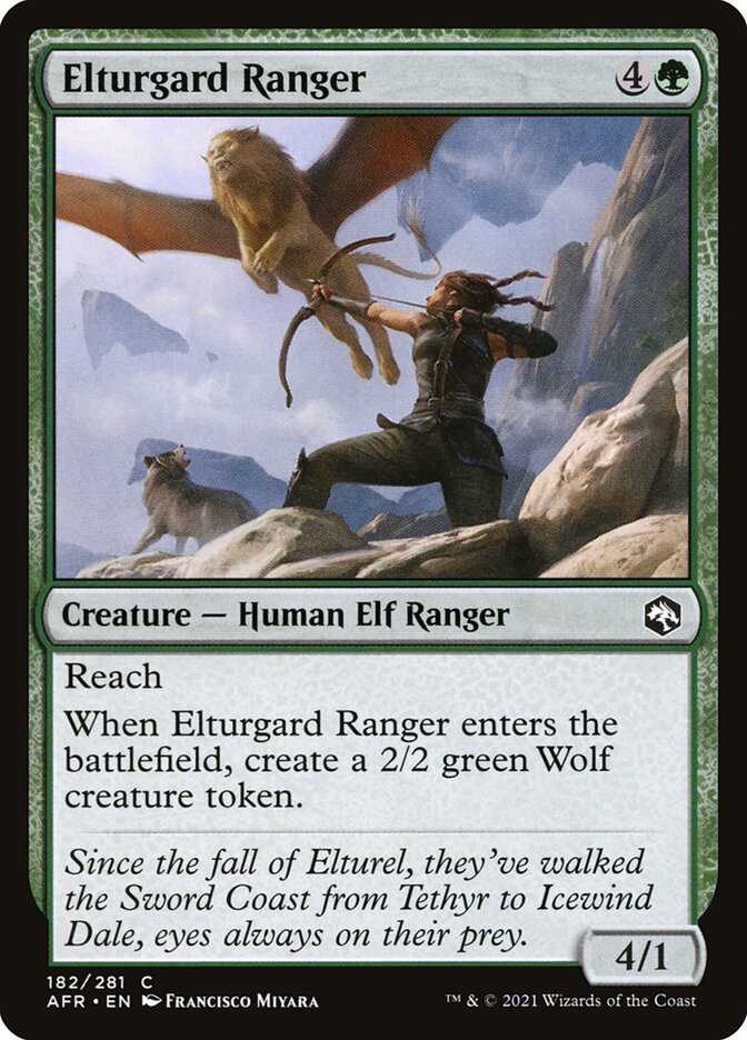 MTG Card Title: Elturgard Ranger AFR/182