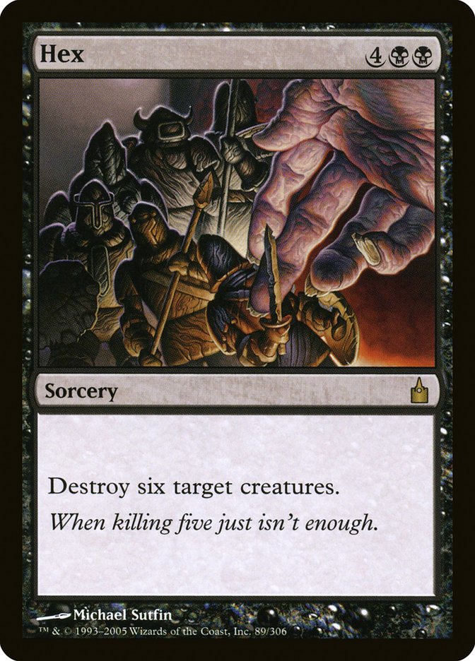 MTG Card Title: Hex RAV/89