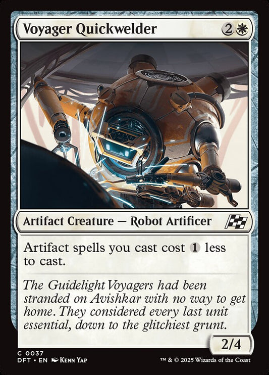 MTG Card Title: Voyager Quickwelder DFT/37