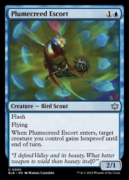 MTG Card Title: Plumecreed Escort BLB/65