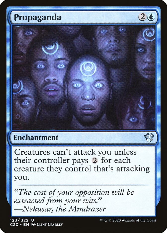 MTG Card Title: Propaganda C20/123