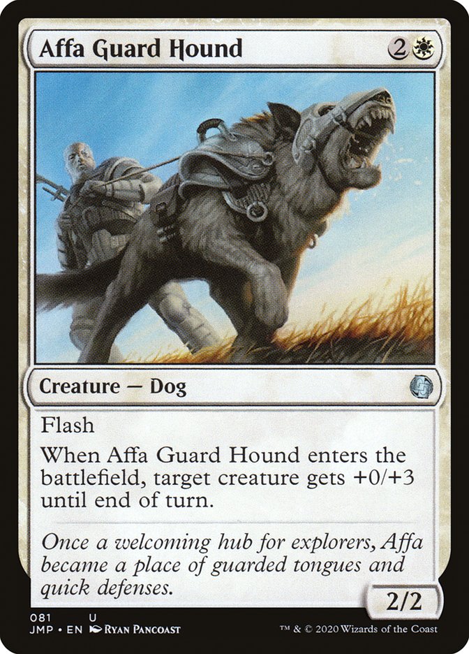 MTG Card Title: Affa Guard Hound JMP/81