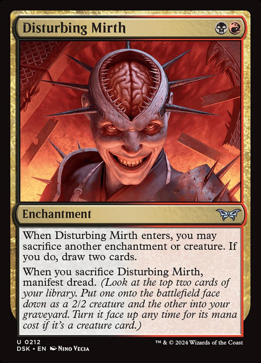 MTG Card Title: Disturbing Mirth DSK/212