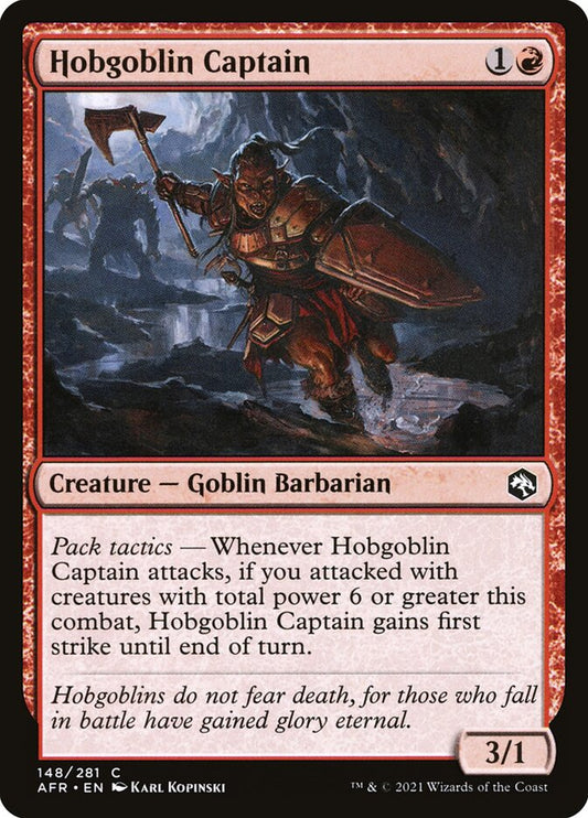 MTG Card Title: Hobgoblin Captain AFR/148