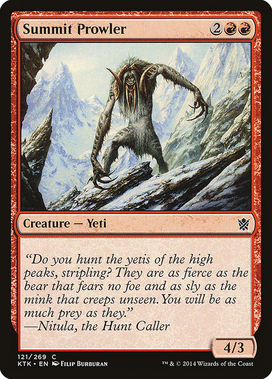 MTG Card Title: Summit Prowler KTK/121