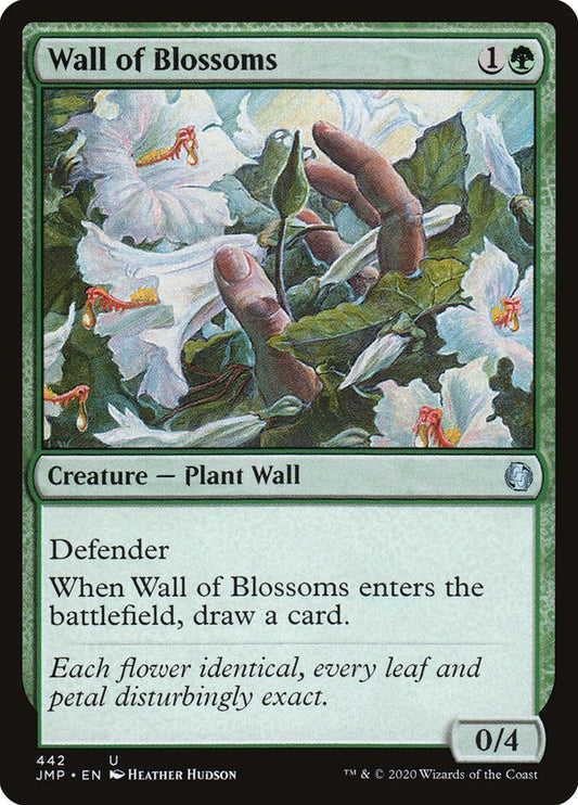MTG Card Title: Wall of Blossoms JMP/442