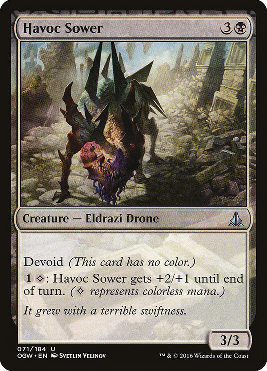 MTG Card Title: Havoc Sower OGW/71