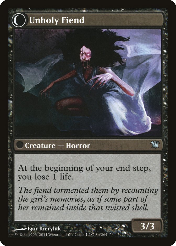 Cloistered Youth // Unholy Fiend ISD/8