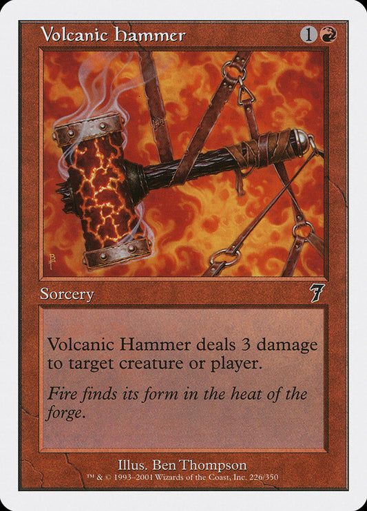 MTG Card Title: Volcanic Hammer 7ED/226