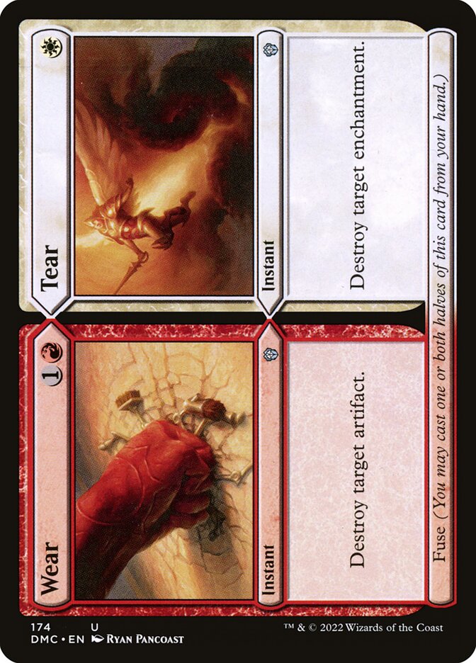 MTG Card Title: Wear // Tear DMC/174