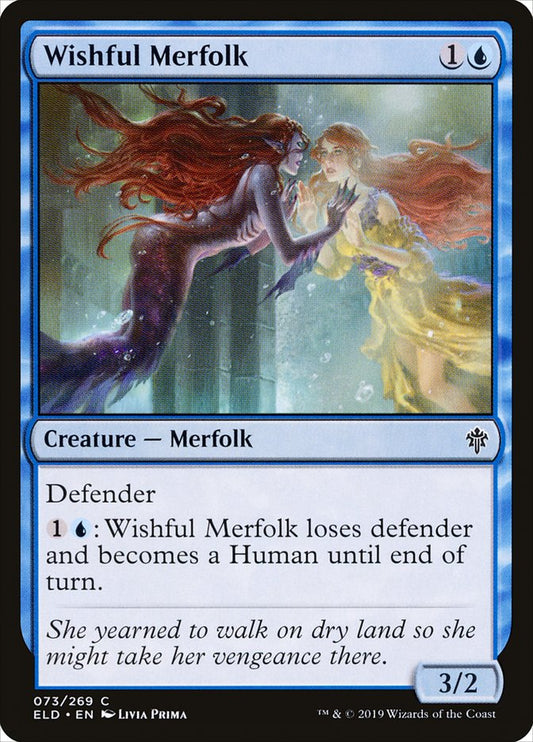 MTG Card Title: Wishful Merfolk ELD/73