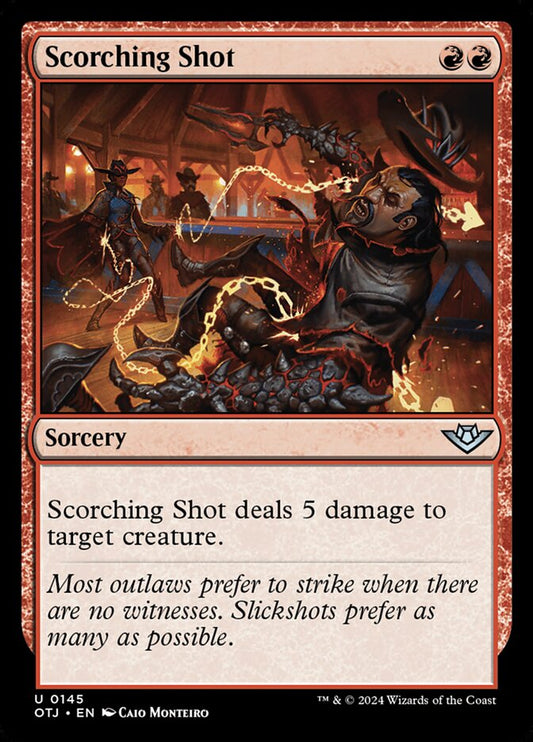 MTG Card Title: Scorching Shot OTJ/145