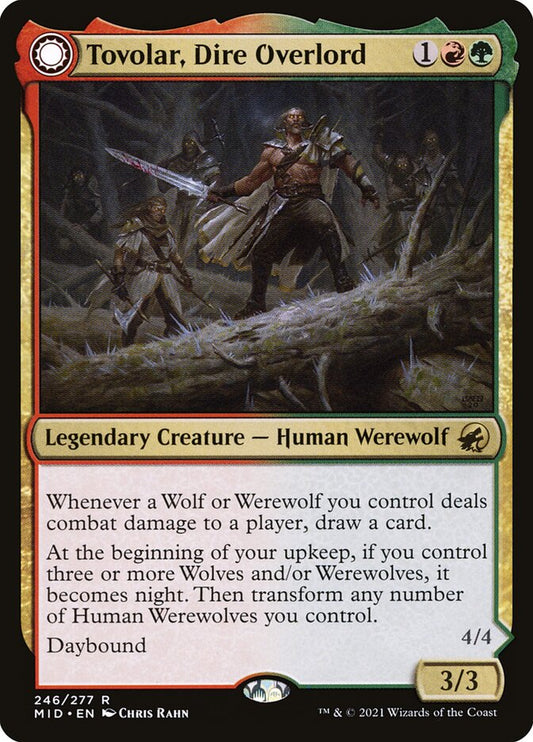 MTG Card Title: Tovolar, Dire Overlord // Tovolar, the Midnight Scourge MID/246