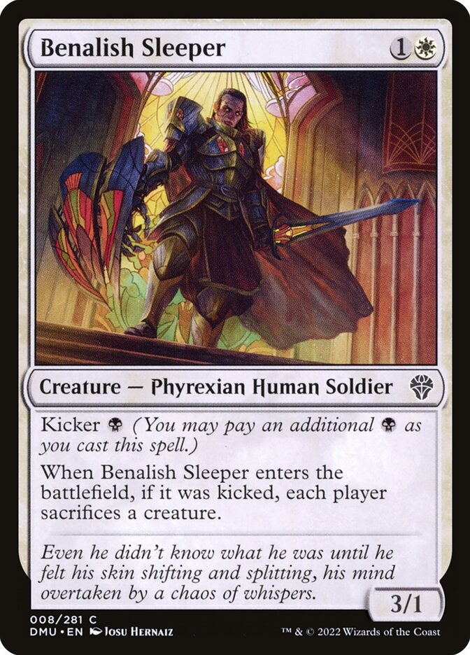 MTG Card Title: Benalish Sleeper DMU/8