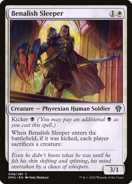 MTG Card Title: Benalish Sleeper DMU/8