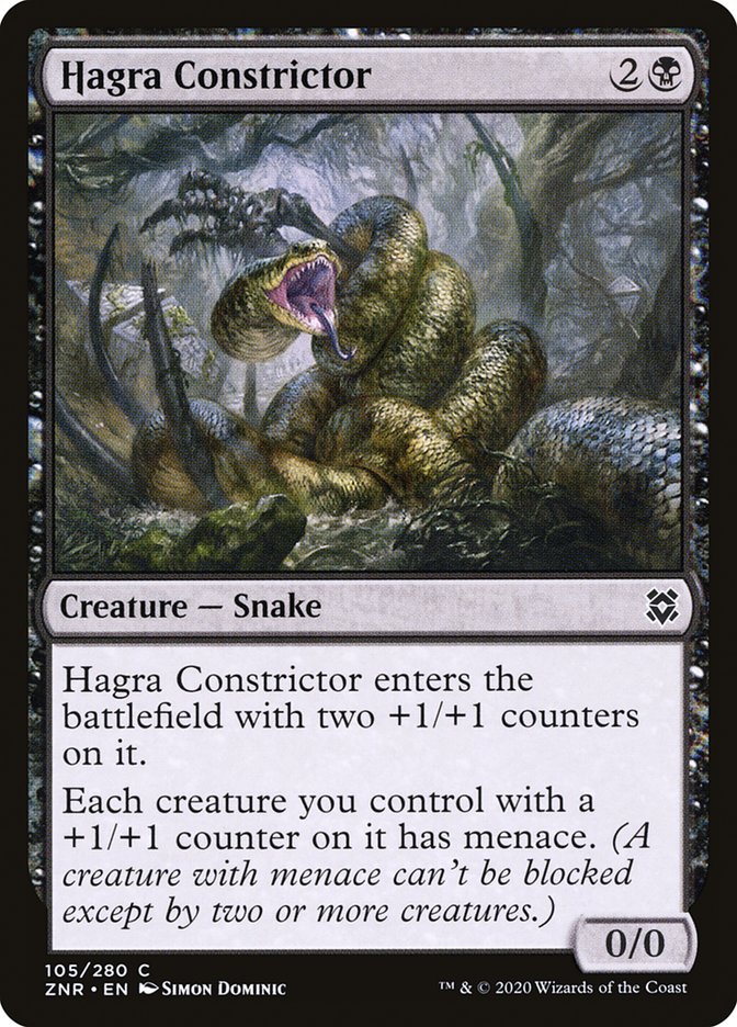 MTG Card Title: Hagra Constrictor ZNR/105