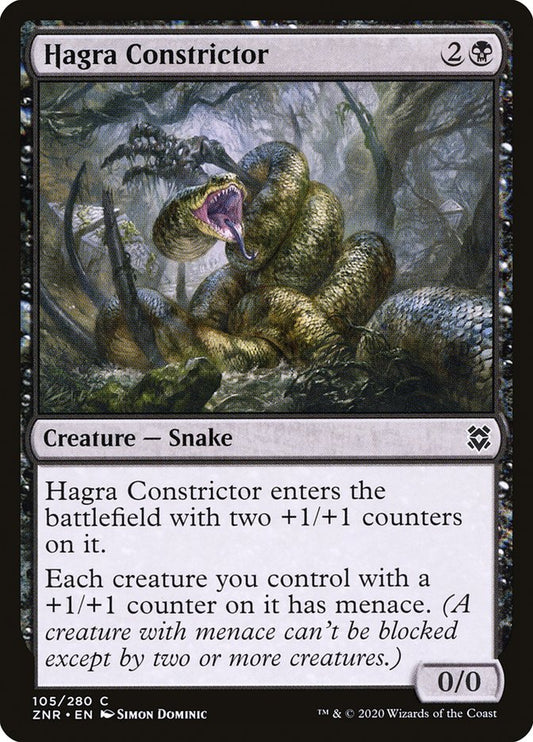 MTG Card Title: Hagra Constrictor ZNR/105