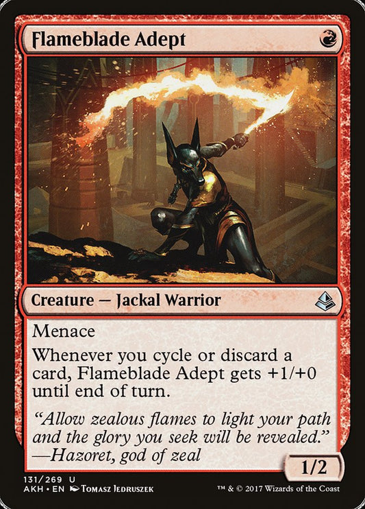 MTG Card Title: Flameblade Adept AKH/131