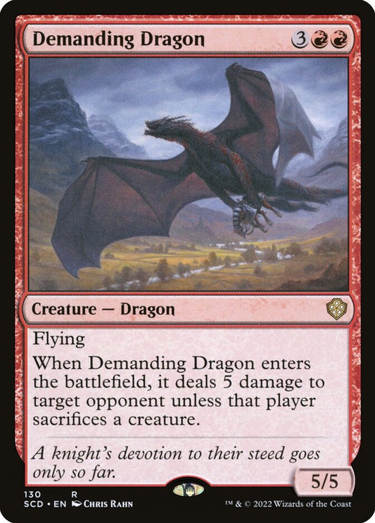 MTG Card Title: Demanding Dragon SCD/130