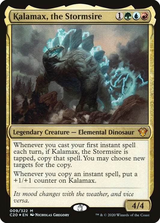 MTG Card Title: Kalamax, the Stormsire C20/9