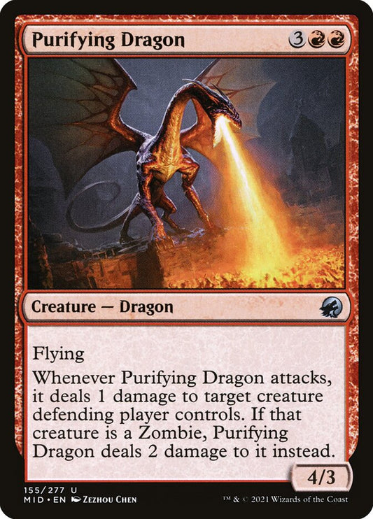 MTG Card Title: Purifying Dragon MID/155