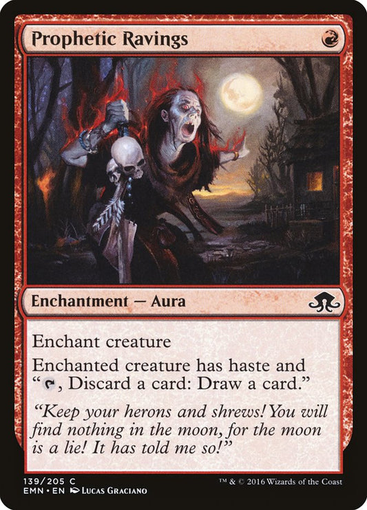 MTG Card Title: Prophetic Ravings EMN/139