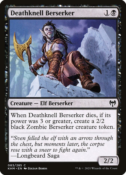 MTG Card Title: Deathknell Berserker KHM/83