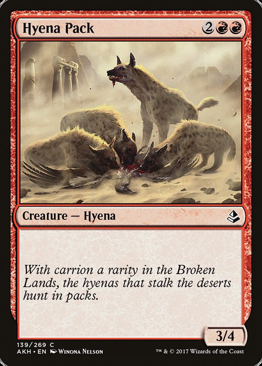 MTG Card Title: Hyena Pack AKH/139