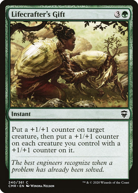 MTG Card Title: Lifecrafter's Gift CMR/240