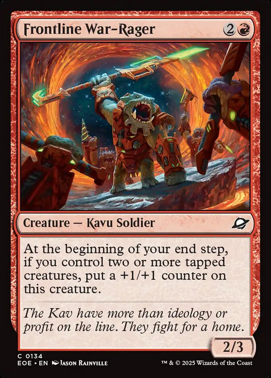 MTG Card Title: Frontline War-Rager EOE/134