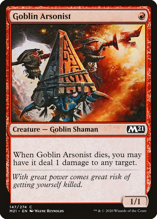 MTG Card Title: Goblin Arsonist M21/147