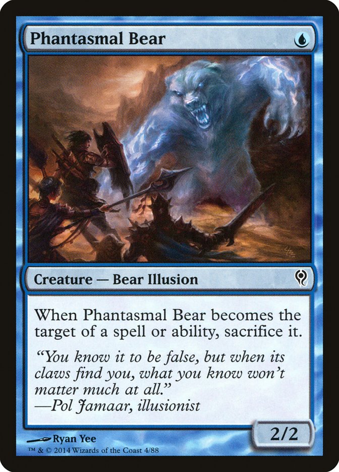 MTG Card Title: Phantasmal Bear DDM/4