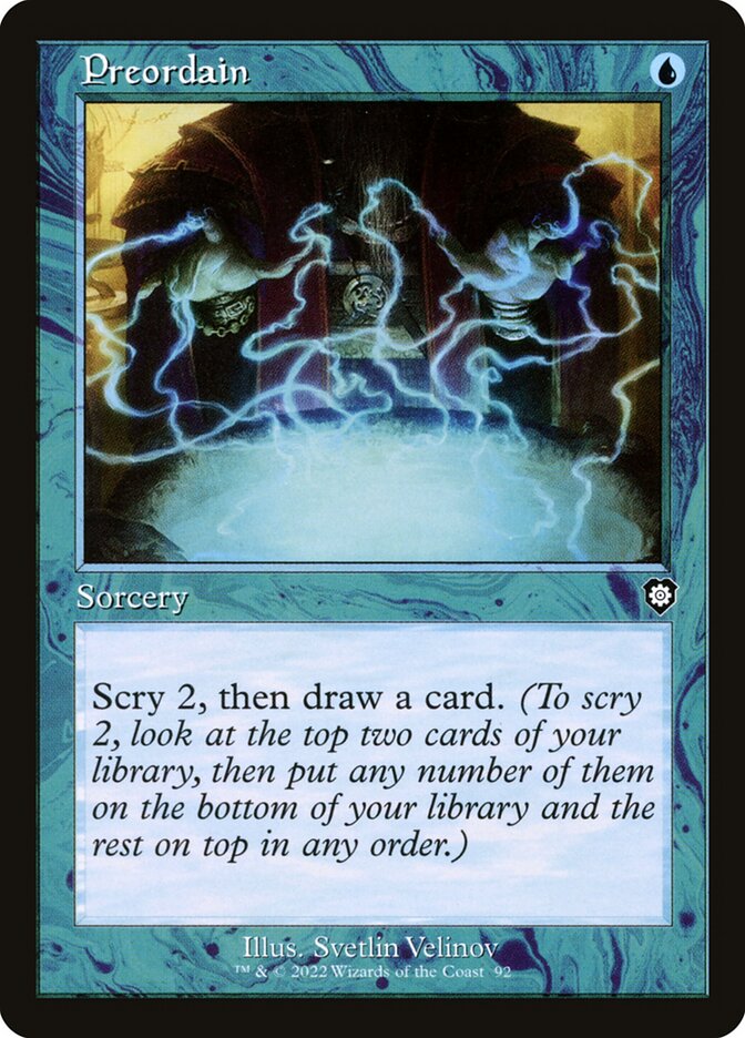 MTG Card Title: Preordain BRC/92