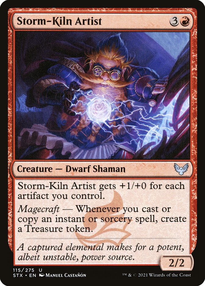 MTG Card Title: Storm-Kiln Artist STX/115