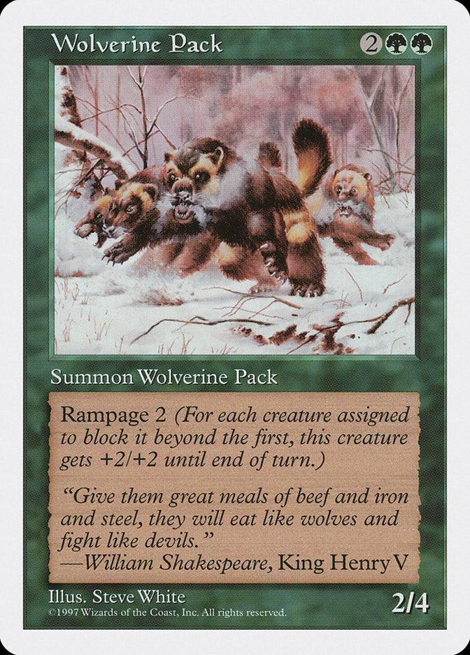 MTG Card Title: Wolverine Pack 5ED/344