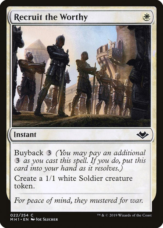 MTG Card Title: Recruit the Worthy MH1/22