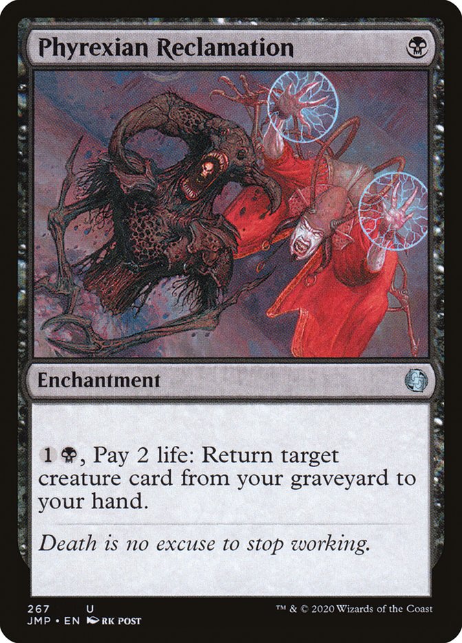 MTG Card Title: Phyrexian Reclamation JMP/267
