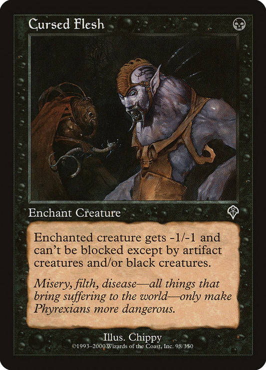 MTG Card Title: Cursed Flesh INV/98