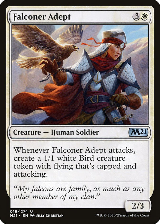 MTG Card Title: Falconer Adept M21/18