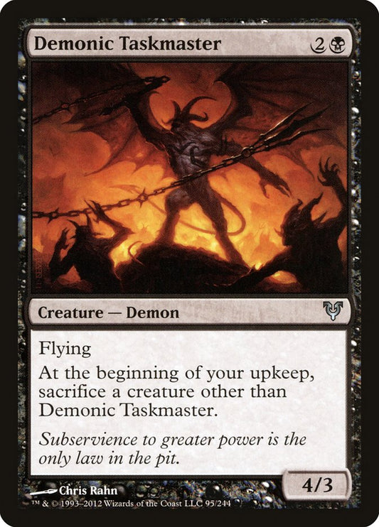 MTG Card Title: Demonic Taskmaster AVR/95