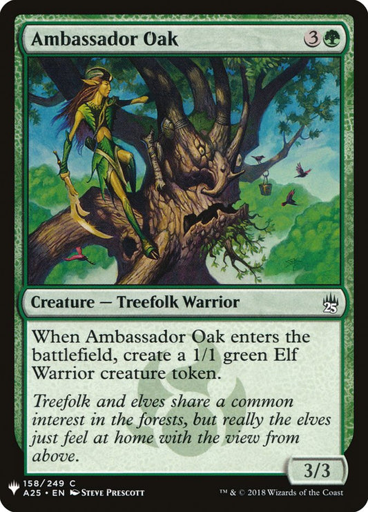 MTG Card Title: Ambassador Oak PLST/A25-158