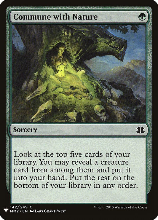 MTG Card Title: Commune with Nature PLST/MM2-142