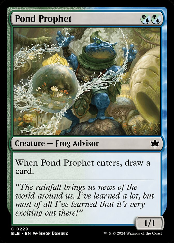 MTG Card Title: Pond Prophet BLB/229