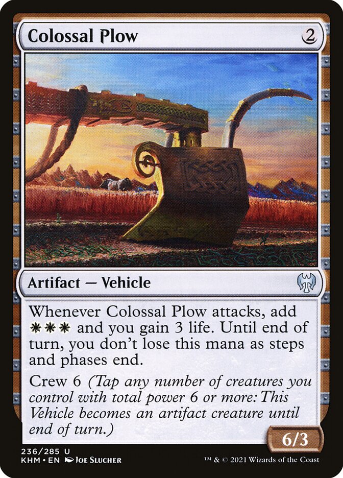 MTG Card Title: Colossal Plow KHM/236