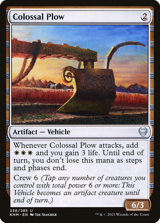 MTG Card Title: Colossal Plow KHM/236