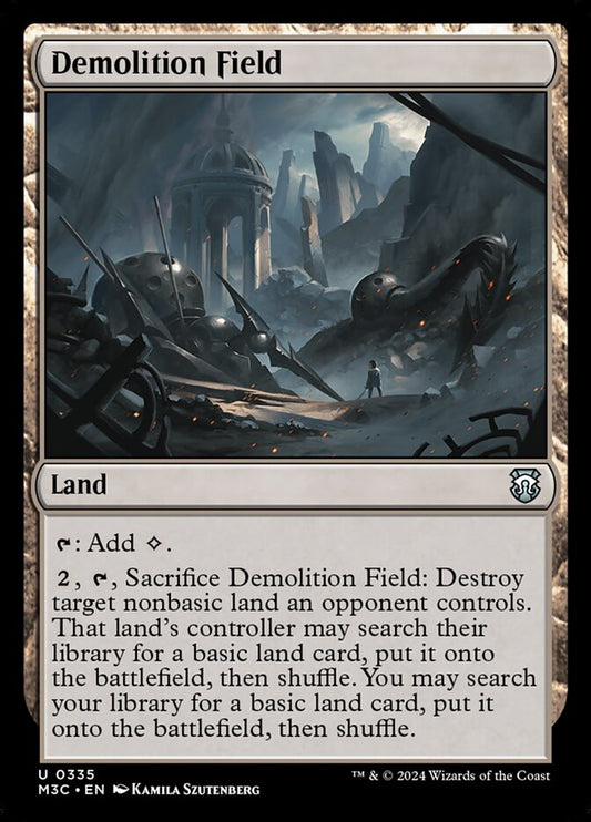 MTG Card Title: Demolition Field M3C/335